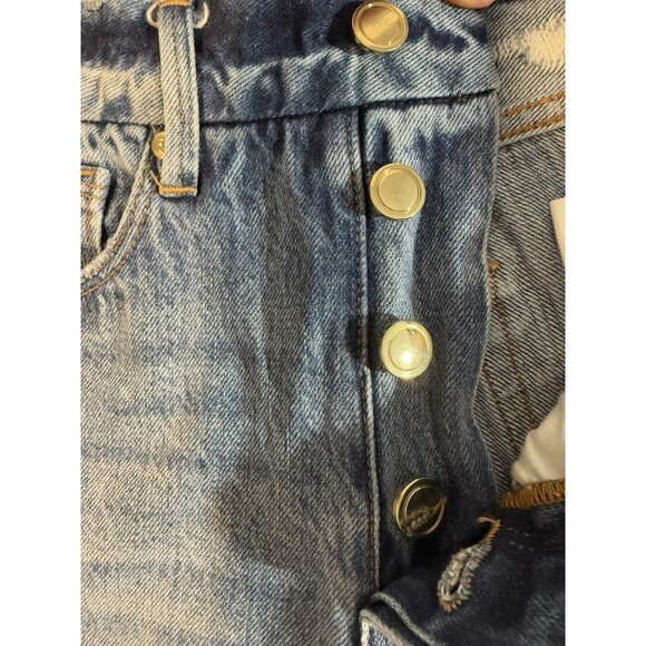 Good American Women's Good Boy Boyfriend High Rise  Jeans Distressed  Size 0/25 - Picture 4 of 16